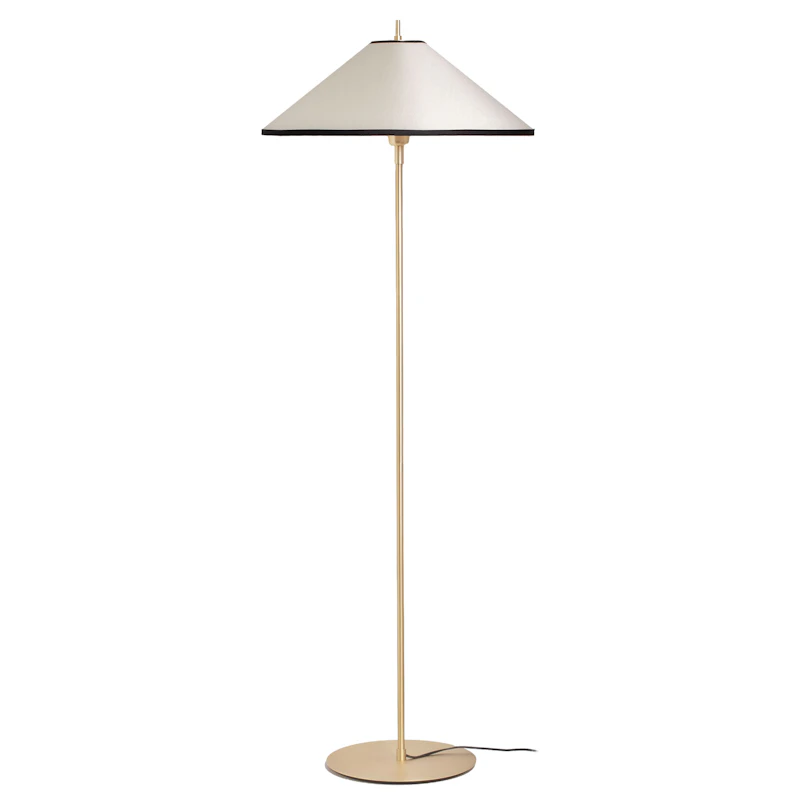 Tafta Lattiavalaisin Ø52 cm, Musta / Luonnonvalkoinen